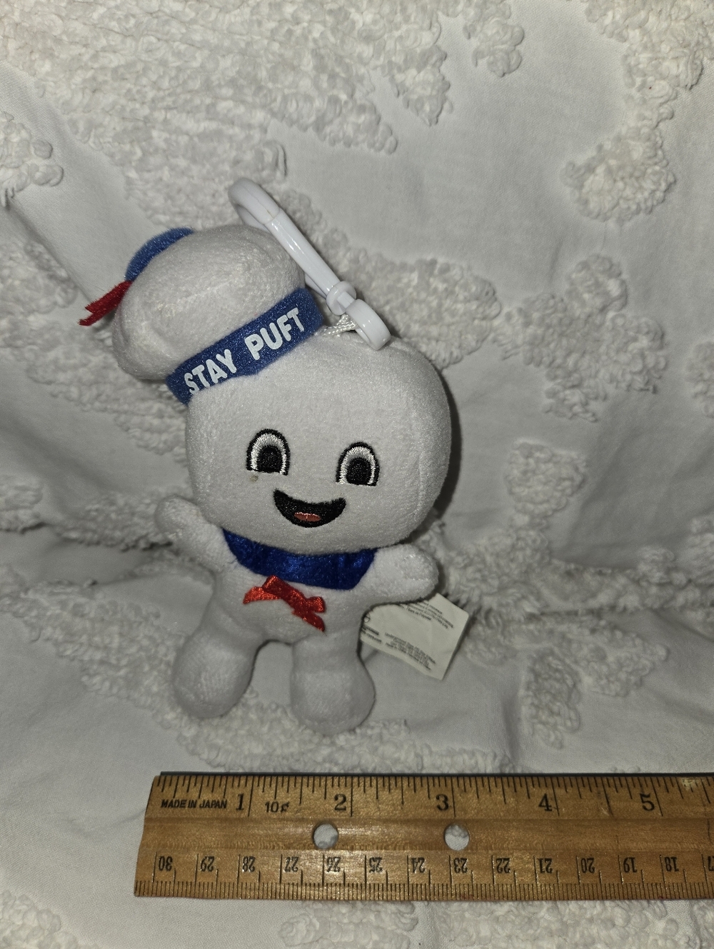 Ghostbusters Stay Puft Marshmallow Man Plush Keychain Bag Charm